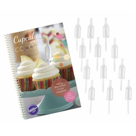 WILTON INDUSTRIES Wilton Industries 217950 Shot Tops Cupcake Recipe Book & Flavor Infuser Set Combo 217950
